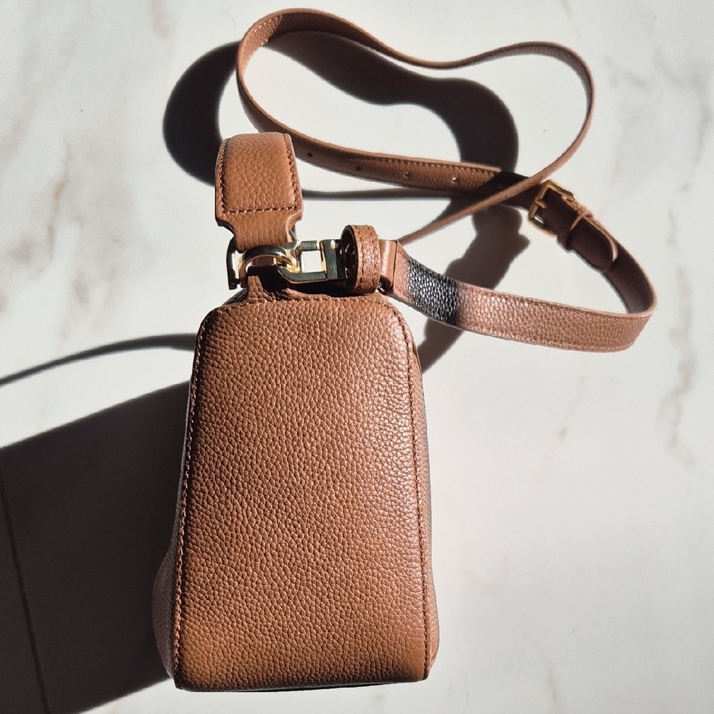 Quince Italian Leather Patchwork Crossbody Bag - Picture 4 of 8